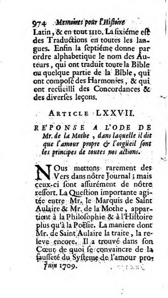 Mémoires pour l'histoire des sciences & des beaux-arts recüeillies par l'ordre de Son Altesse Serenissime Monseigneur Prince souverain de Dombes