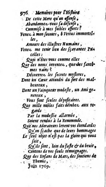 Mémoires pour l'histoire des sciences & des beaux-arts recüeillies par l'ordre de Son Altesse Serenissime Monseigneur Prince souverain de Dombes