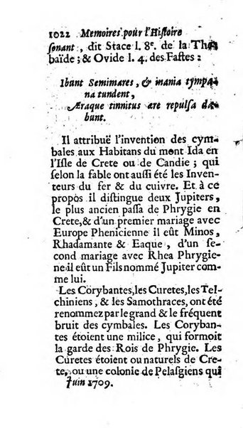 Mémoires pour l'histoire des sciences & des beaux-arts recüeillies par l'ordre de Son Altesse Serenissime Monseigneur Prince souverain de Dombes