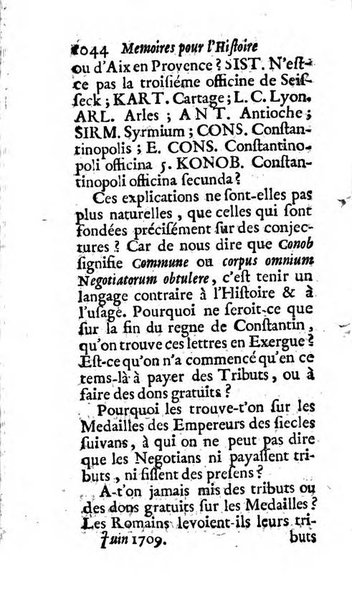 Mémoires pour l'histoire des sciences & des beaux-arts recüeillies par l'ordre de Son Altesse Serenissime Monseigneur Prince souverain de Dombes