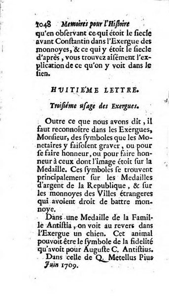 Mémoires pour l'histoire des sciences & des beaux-arts recüeillies par l'ordre de Son Altesse Serenissime Monseigneur Prince souverain de Dombes