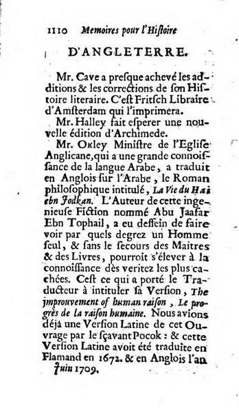 Mémoires pour l'histoire des sciences & des beaux-arts recüeillies par l'ordre de Son Altesse Serenissime Monseigneur Prince souverain de Dombes