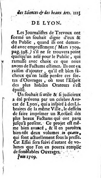 Mémoires pour l'histoire des sciences & des beaux-arts recüeillies par l'ordre de Son Altesse Serenissime Monseigneur Prince souverain de Dombes