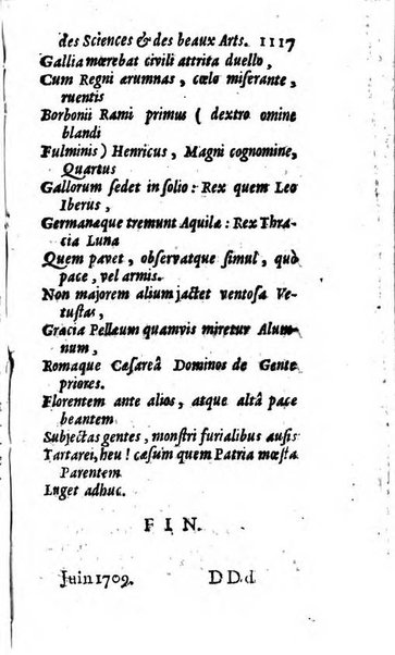 Mémoires pour l'histoire des sciences & des beaux-arts recüeillies par l'ordre de Son Altesse Serenissime Monseigneur Prince souverain de Dombes