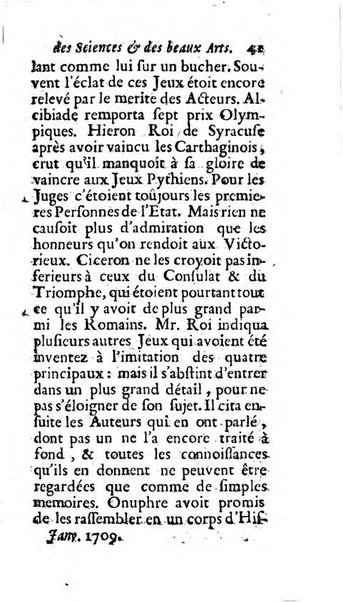 Mémoires pour l'histoire des sciences & des beaux-arts recüeillies par l'ordre de Son Altesse Serenissime Monseigneur Prince souverain de Dombes