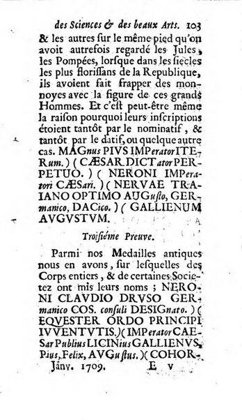 Mémoires pour l'histoire des sciences & des beaux-arts recüeillies par l'ordre de Son Altesse Serenissime Monseigneur Prince souverain de Dombes