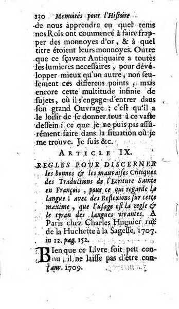 Mémoires pour l'histoire des sciences & des beaux-arts recüeillies par l'ordre de Son Altesse Serenissime Monseigneur Prince souverain de Dombes