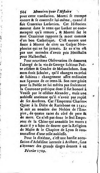 Mémoires pour l'histoire des sciences & des beaux-arts recüeillies par l'ordre de Son Altesse Serenissime Monseigneur Prince souverain de Dombes