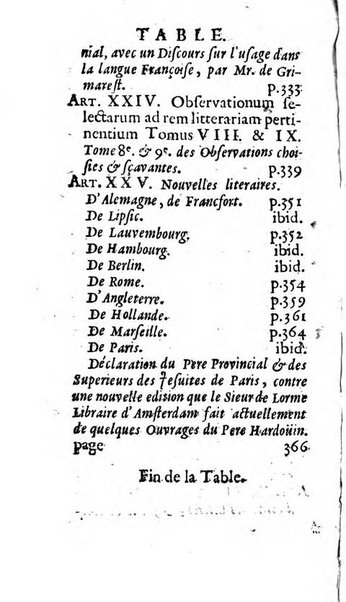 Mémoires pour l'histoire des sciences & des beaux-arts recüeillies par l'ordre de Son Altesse Serenissime Monseigneur Prince souverain de Dombes