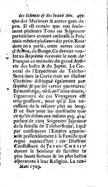 Mémoires pour l'histoire des sciences & des beaux-arts recüeillies par l'ordre de Son Altesse Serenissime Monseigneur Prince souverain de Dombes