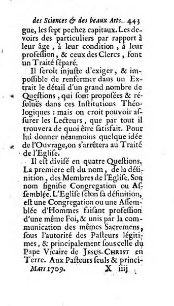 Mémoires pour l'histoire des sciences & des beaux-arts recüeillies par l'ordre de Son Altesse Serenissime Monseigneur Prince souverain de Dombes