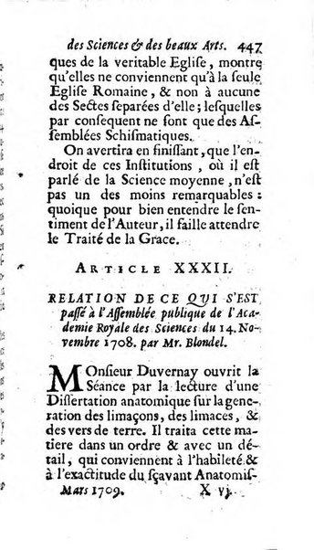 Mémoires pour l'histoire des sciences & des beaux-arts recüeillies par l'ordre de Son Altesse Serenissime Monseigneur Prince souverain de Dombes