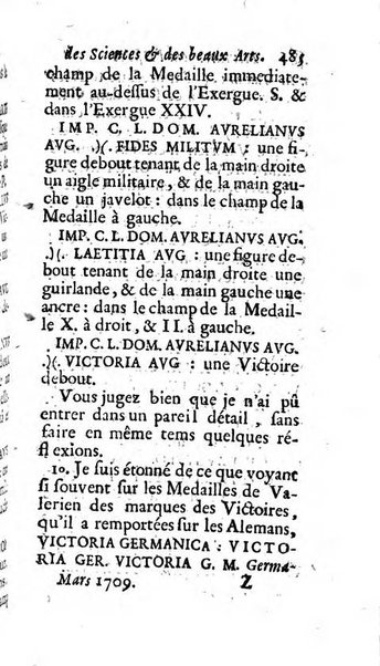 Mémoires pour l'histoire des sciences & des beaux-arts recüeillies par l'ordre de Son Altesse Serenissime Monseigneur Prince souverain de Dombes