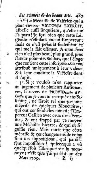 Mémoires pour l'histoire des sciences & des beaux-arts recüeillies par l'ordre de Son Altesse Serenissime Monseigneur Prince souverain de Dombes