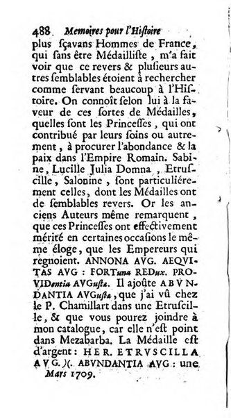 Mémoires pour l'histoire des sciences & des beaux-arts recüeillies par l'ordre de Son Altesse Serenissime Monseigneur Prince souverain de Dombes