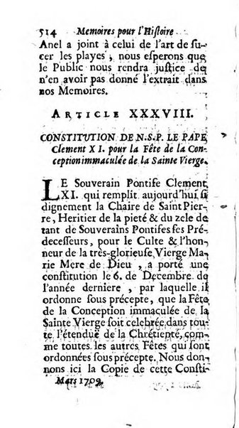 Mémoires pour l'histoire des sciences & des beaux-arts recüeillies par l'ordre de Son Altesse Serenissime Monseigneur Prince souverain de Dombes