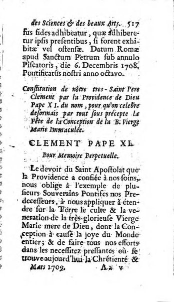 Mémoires pour l'histoire des sciences & des beaux-arts recüeillies par l'ordre de Son Altesse Serenissime Monseigneur Prince souverain de Dombes