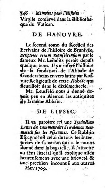 Mémoires pour l'histoire des sciences & des beaux-arts recüeillies par l'ordre de Son Altesse Serenissime Monseigneur Prince souverain de Dombes