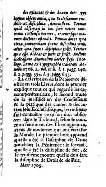 Mémoires pour l'histoire des sciences & des beaux-arts recüeillies par l'ordre de Son Altesse Serenissime Monseigneur Prince souverain de Dombes