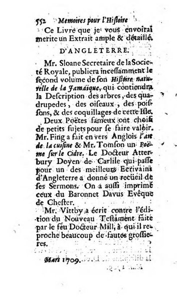 Mémoires pour l'histoire des sciences & des beaux-arts recüeillies par l'ordre de Son Altesse Serenissime Monseigneur Prince souverain de Dombes