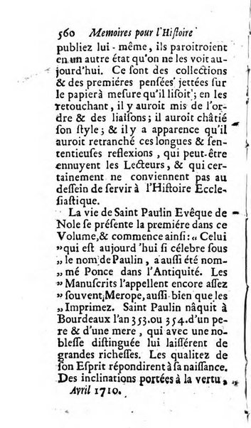 Mémoires pour l'histoire des sciences & des beaux-arts recüeillies par l'ordre de Son Altesse Serenissime Monseigneur Prince souverain de Dombes