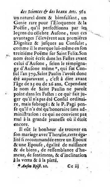 Mémoires pour l'histoire des sciences & des beaux-arts recüeillies par l'ordre de Son Altesse Serenissime Monseigneur Prince souverain de Dombes