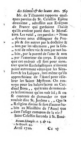 Mémoires pour l'histoire des sciences & des beaux-arts recüeillies par l'ordre de Son Altesse Serenissime Monseigneur Prince souverain de Dombes