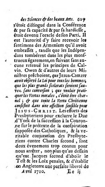 Mémoires pour l'histoire des sciences & des beaux-arts recüeillies par l'ordre de Son Altesse Serenissime Monseigneur Prince souverain de Dombes