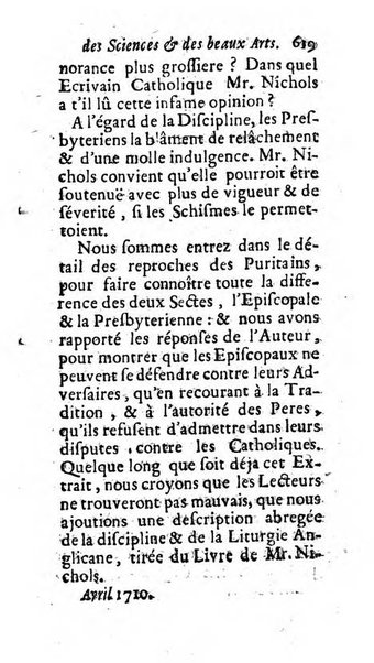 Mémoires pour l'histoire des sciences & des beaux-arts recüeillies par l'ordre de Son Altesse Serenissime Monseigneur Prince souverain de Dombes