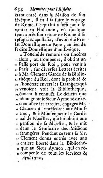 Mémoires pour l'histoire des sciences & des beaux-arts recüeillies par l'ordre de Son Altesse Serenissime Monseigneur Prince souverain de Dombes