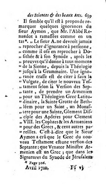 Mémoires pour l'histoire des sciences & des beaux-arts recüeillies par l'ordre de Son Altesse Serenissime Monseigneur Prince souverain de Dombes