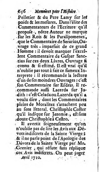 Mémoires pour l'histoire des sciences & des beaux-arts recüeillies par l'ordre de Son Altesse Serenissime Monseigneur Prince souverain de Dombes