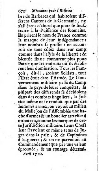 Mémoires pour l'histoire des sciences & des beaux-arts recüeillies par l'ordre de Son Altesse Serenissime Monseigneur Prince souverain de Dombes