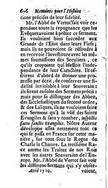 Mémoires pour l'histoire des sciences & des beaux-arts recüeillies par l'ordre de Son Altesse Serenissime Monseigneur Prince souverain de Dombes