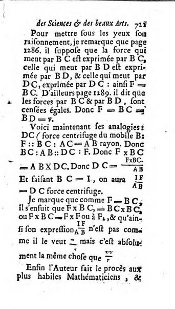 Mémoires pour l'histoire des sciences & des beaux-arts recüeillies par l'ordre de Son Altesse Serenissime Monseigneur Prince souverain de Dombes