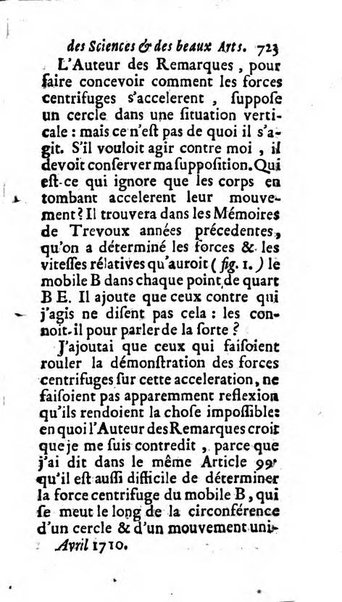 Mémoires pour l'histoire des sciences & des beaux-arts recüeillies par l'ordre de Son Altesse Serenissime Monseigneur Prince souverain de Dombes