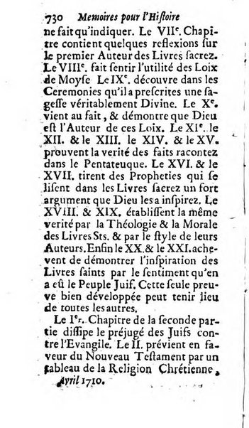 Mémoires pour l'histoire des sciences & des beaux-arts recüeillies par l'ordre de Son Altesse Serenissime Monseigneur Prince souverain de Dombes