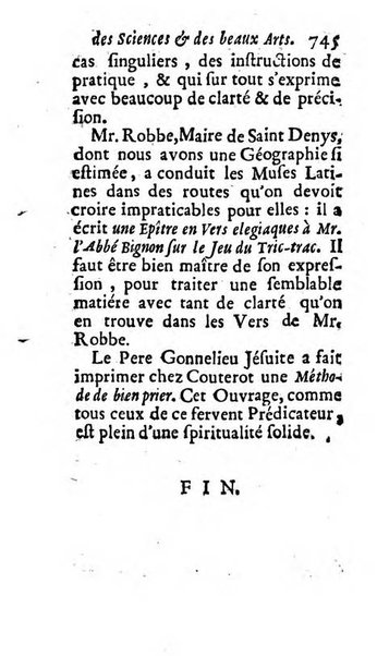 Mémoires pour l'histoire des sciences & des beaux-arts recüeillies par l'ordre de Son Altesse Serenissime Monseigneur Prince souverain de Dombes