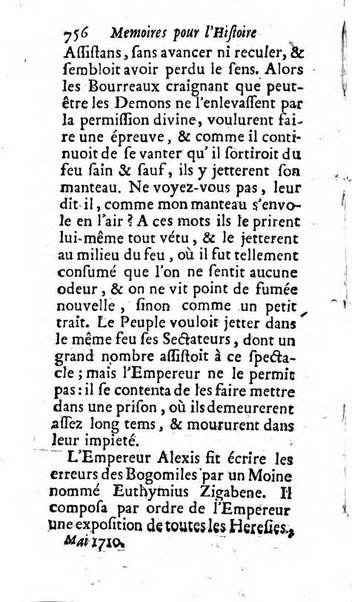 Mémoires pour l'histoire des sciences & des beaux-arts recüeillies par l'ordre de Son Altesse Serenissime Monseigneur Prince souverain de Dombes