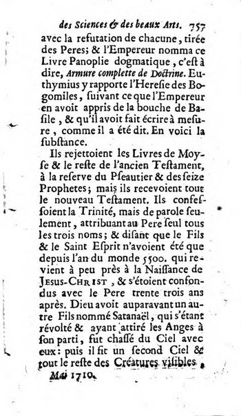 Mémoires pour l'histoire des sciences & des beaux-arts recüeillies par l'ordre de Son Altesse Serenissime Monseigneur Prince souverain de Dombes