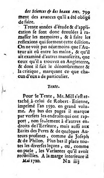 Mémoires pour l'histoire des sciences & des beaux-arts recüeillies par l'ordre de Son Altesse Serenissime Monseigneur Prince souverain de Dombes