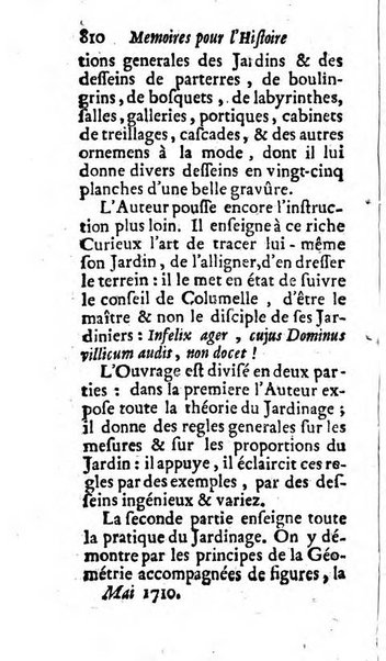 Mémoires pour l'histoire des sciences & des beaux-arts recüeillies par l'ordre de Son Altesse Serenissime Monseigneur Prince souverain de Dombes