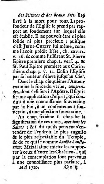 Mémoires pour l'histoire des sciences & des beaux-arts recüeillies par l'ordre de Son Altesse Serenissime Monseigneur Prince souverain de Dombes