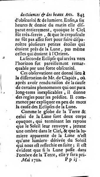 Mémoires pour l'histoire des sciences & des beaux-arts recüeillies par l'ordre de Son Altesse Serenissime Monseigneur Prince souverain de Dombes