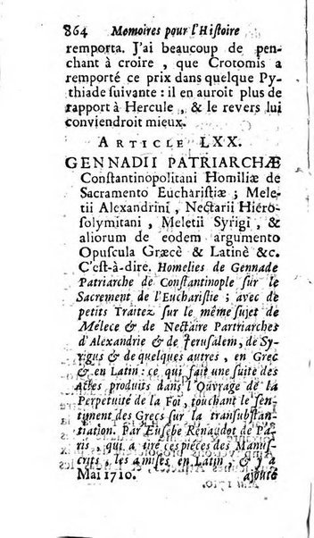 Mémoires pour l'histoire des sciences & des beaux-arts recüeillies par l'ordre de Son Altesse Serenissime Monseigneur Prince souverain de Dombes