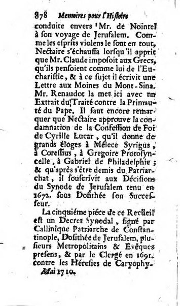 Mémoires pour l'histoire des sciences & des beaux-arts recüeillies par l'ordre de Son Altesse Serenissime Monseigneur Prince souverain de Dombes