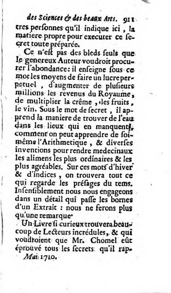 Mémoires pour l'histoire des sciences & des beaux-arts recüeillies par l'ordre de Son Altesse Serenissime Monseigneur Prince souverain de Dombes