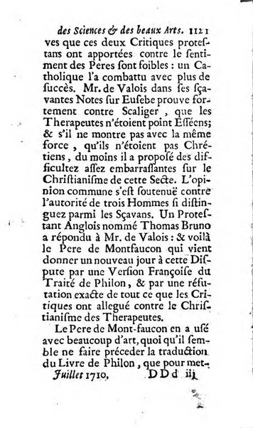 Mémoires pour l'histoire des sciences & des beaux-arts recüeillies par l'ordre de Son Altesse Serenissime Monseigneur Prince souverain de Dombes