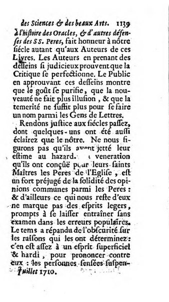 Mémoires pour l'histoire des sciences & des beaux-arts recüeillies par l'ordre de Son Altesse Serenissime Monseigneur Prince souverain de Dombes