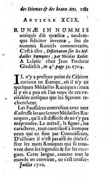 Mémoires pour l'histoire des sciences & des beaux-arts recüeillies par l'ordre de Son Altesse Serenissime Monseigneur Prince souverain de Dombes